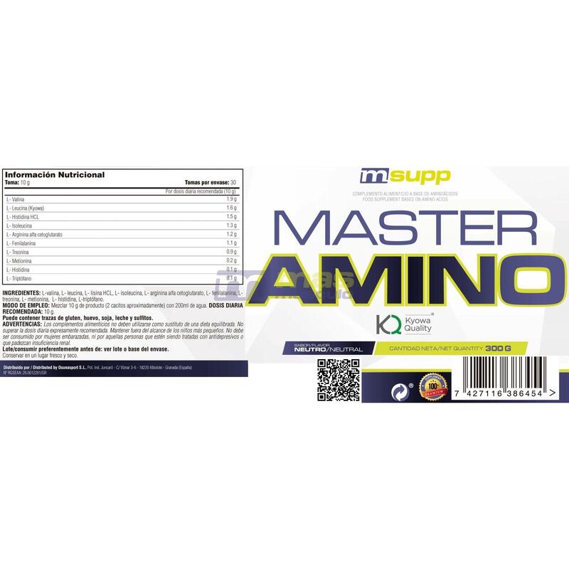Master Amino - 300g Neutro de MM Supplements