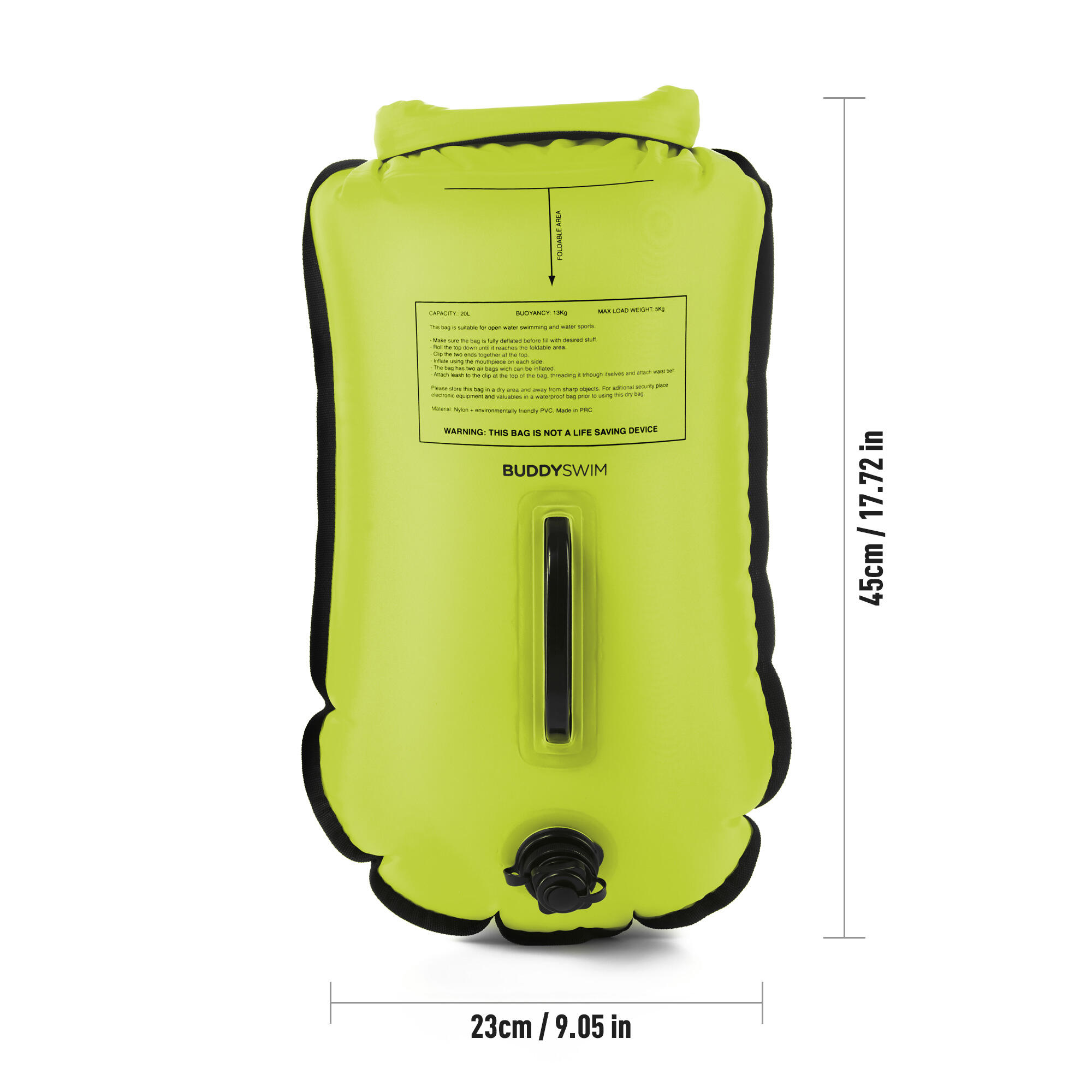 Bouée de sécurité pour la natation en eau libre Buddyswim 20 L 3/6