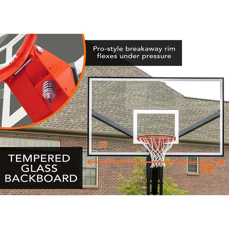 Goalrilla FT72 - Basketbalpaal / Inground basketbalstand - Verstelbaar