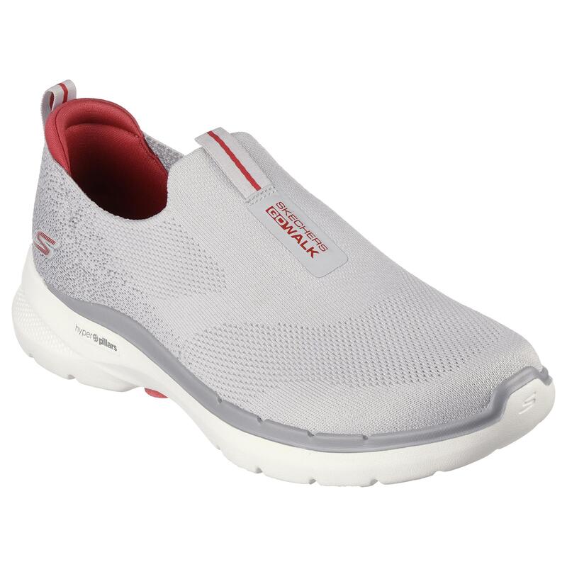 Zapatillas Deportivas Caminar Hombre Skechers 216202_GYRD Grises sin Cordones