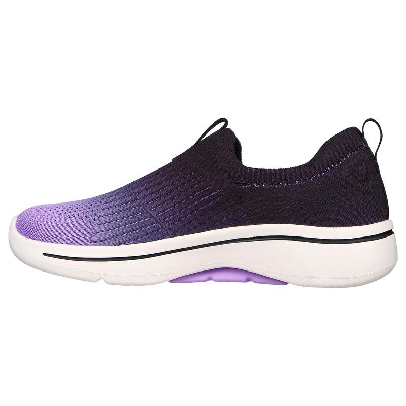 Zapatillas Deportivas Caminar Mujer Skechers 124885_BKLV Moradas sin Cordones