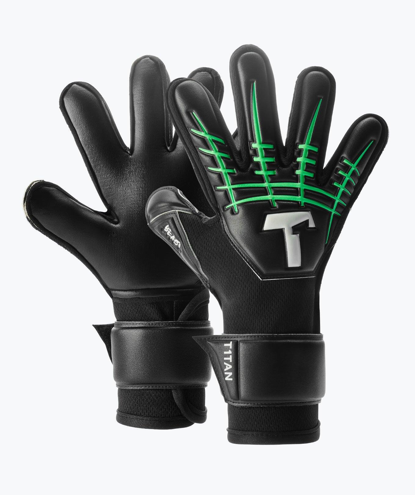 T1TAN Guanti da Portiere per Bambini Fluo Beast Junior 3.0 con Protezioni per le Dita