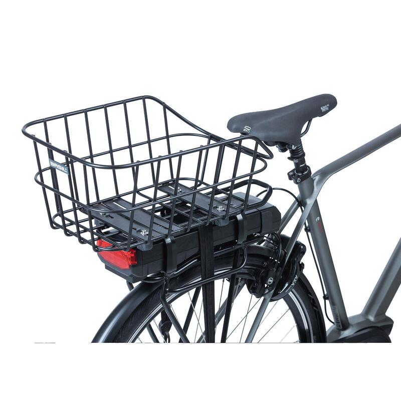 BASIL Panier pour vélo arrière "Cento Aluminium WSL