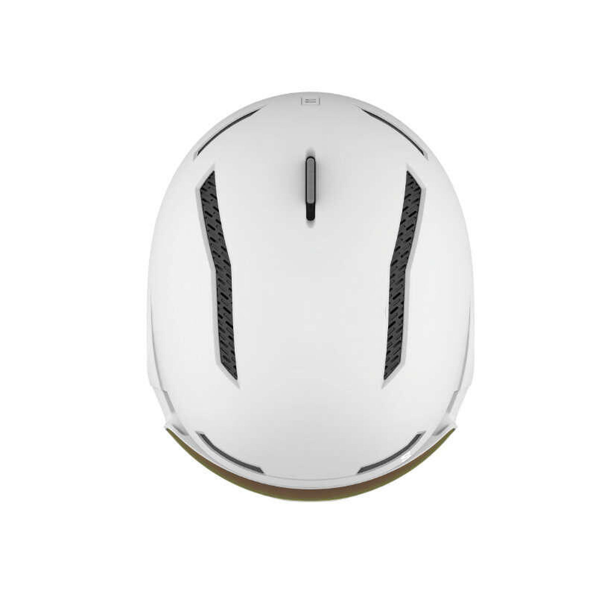 Kask narciarski z przyłbicą szybą Salomon Driver Prime Sigma Plus White