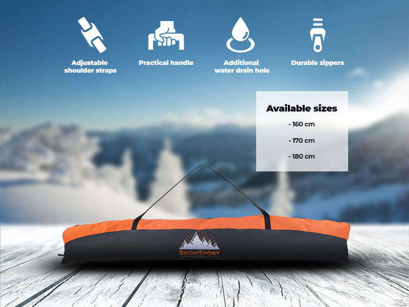 Pokrowiec na narty Snowsport Ski Bag Orange 6in1 4/7