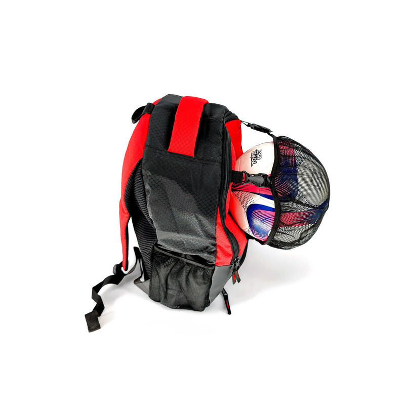 Borsa sportiva ecologica Pelota - Impermeabile - Rosso e nero