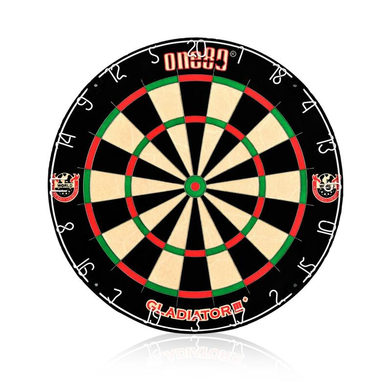 Dart tábla Gladiator 3+ ONE80, verseny minőségű, WDF, sisalból