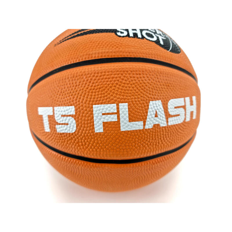 Lote de 10 balones de baloncesto Flash T5 - Bomba y bolsa GRATIS