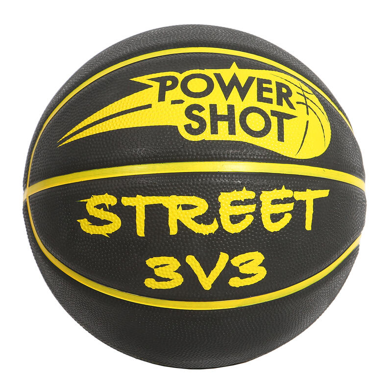 Set van 5 Street 3v3 basketballen - Ballenpomp en opbergtasje