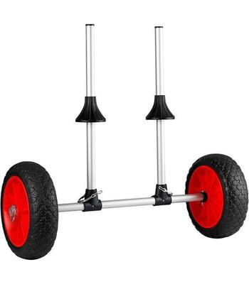 Kajakkar zelflozend aluminium pu wielen anti-lek 60 kg verstelbaar kol cka01