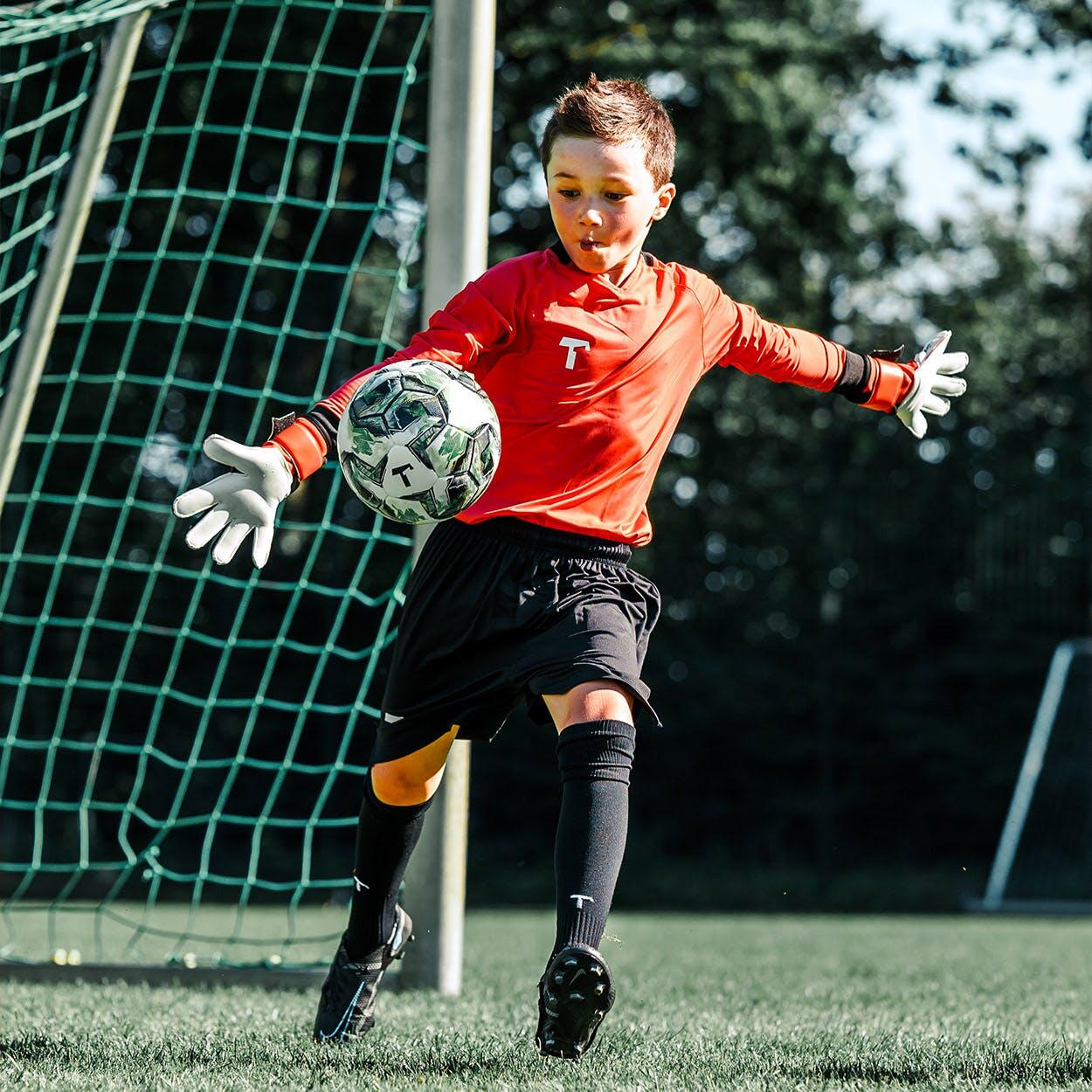 Keepershandschoenen voetbal kinderen Red Beast Junior 3.0 5/6
