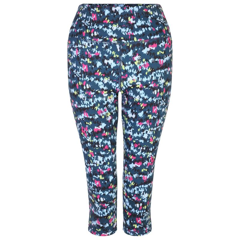 Dames Influential Dash Print 3/4 Legging (Maanlicht Denim)