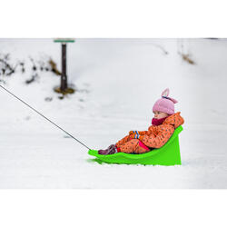 Trineo de nieve infantil sin volante de plástico, deslizador, tabla de  descenso para niños con cuerda, deportes de i