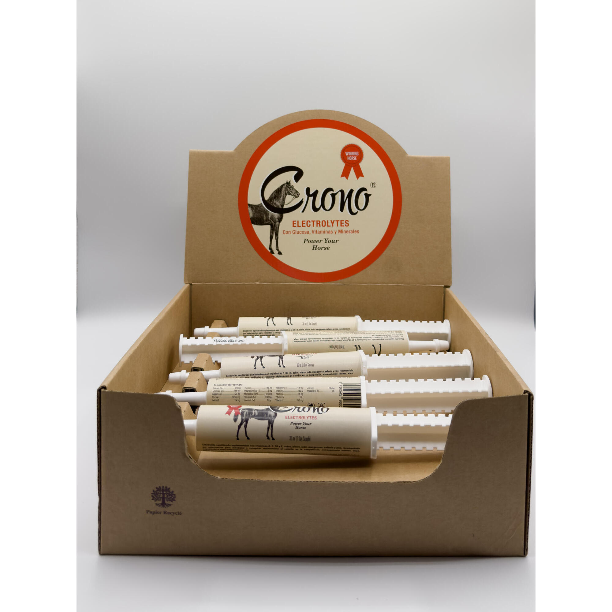 Vetnova - Électrolytes Supplémentés Crono® Electrolytes, Espositore 10 Pz Per Chevaux - Gel Chevaux - Taille Unique - Decathlon