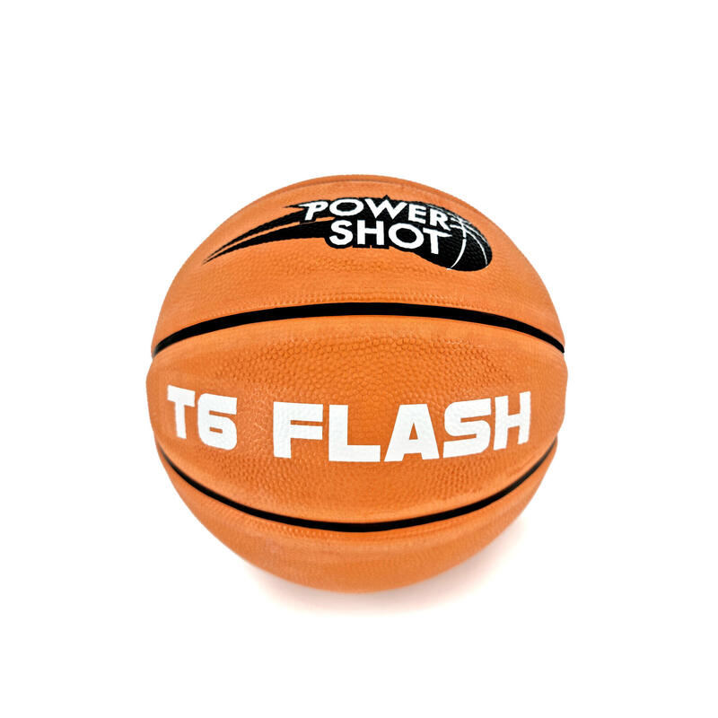 Lote de 5 balones de baloncesto Flash T6 - Bomba y bolsa de almacenamiento GRATI