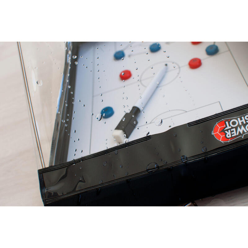 POWERSHOT Tactisch voetbalbord - waterdicht - magnetisch - 24 x 35cm - met magne