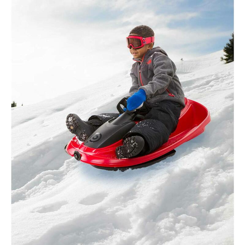 Luge avec Volant pour enfant et adulte - Luge design et résistante !