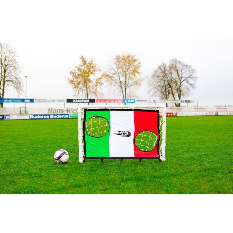 But de foot pour enfant avec cible italienne- 1,2 x 0,8 m