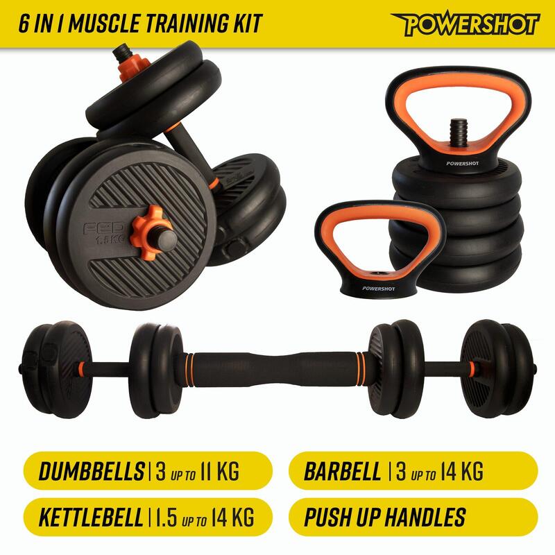 Kit de musculation complet 10kg - L'essentiel pour se muscler