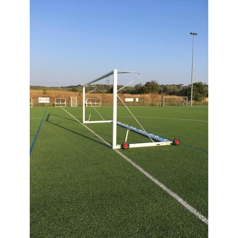 Portería de fútbol 8 transportable con lastre - 6 x 2,10 m