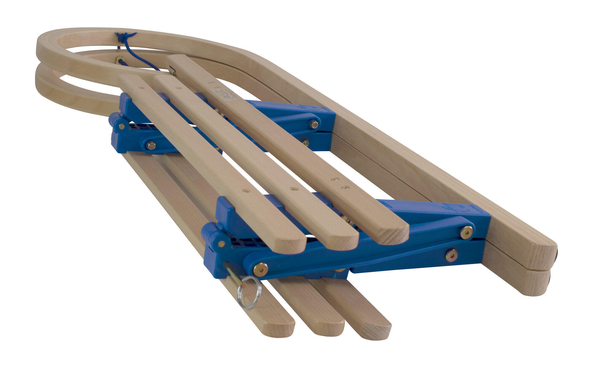Opvouwbare houten slakkenslee met zitje - 100cm 2/7