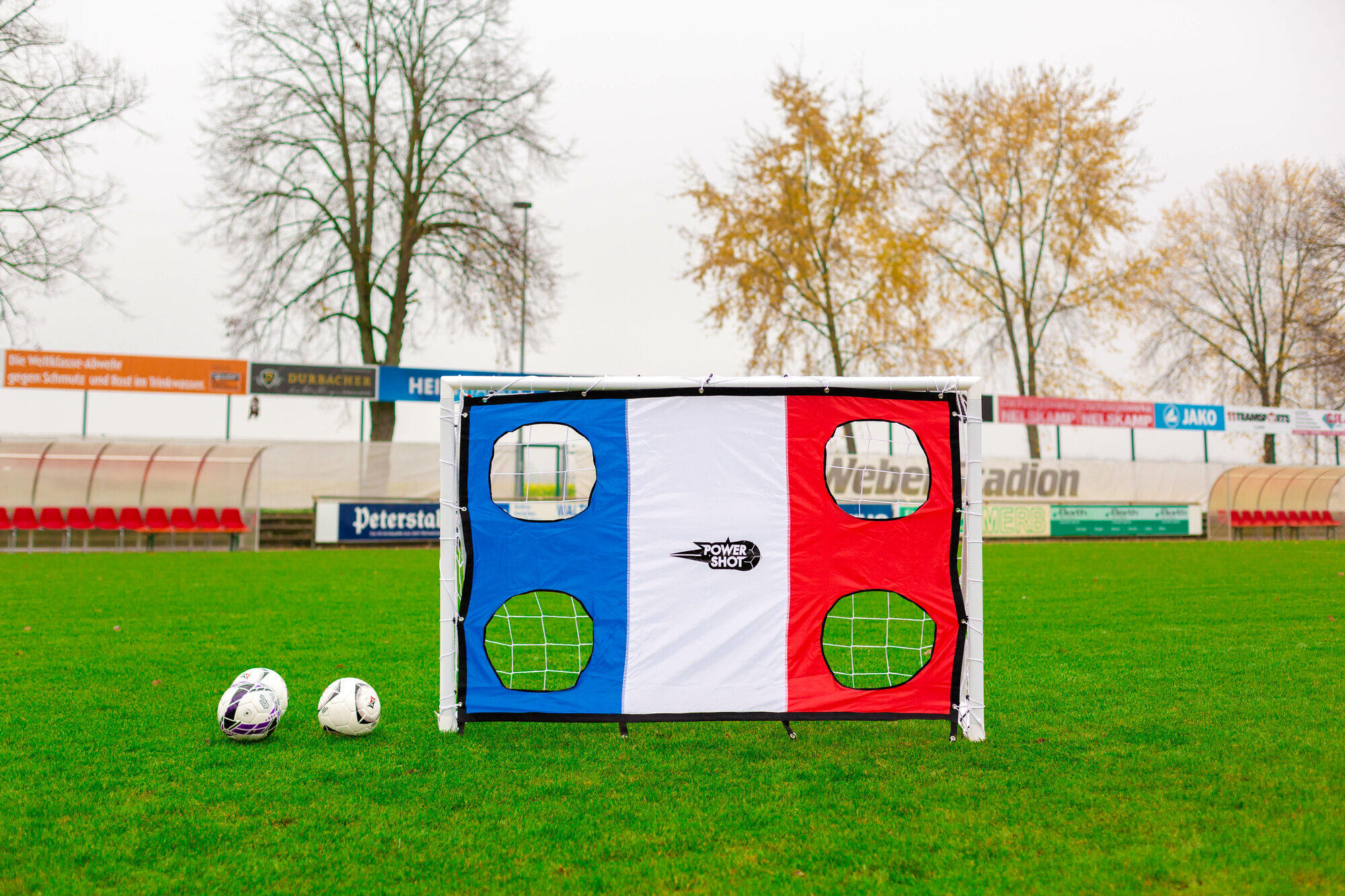 Parete di tiro per porta 1,8 x 1,2m - bandiera francese 2/3