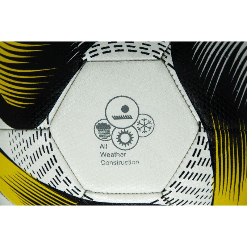 Ballon de football jaune et bleu - taille 4