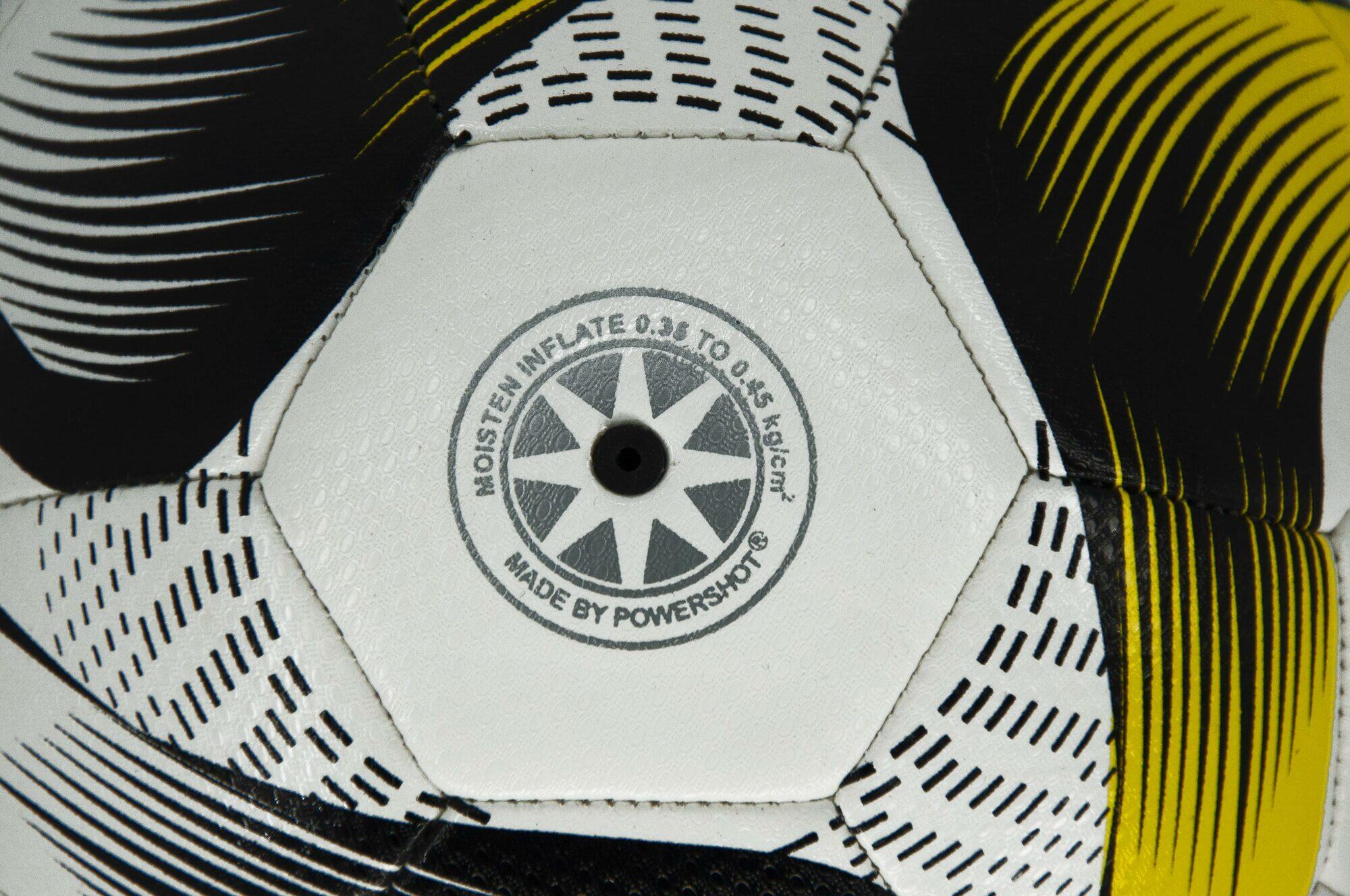 Pallone da calcio giallo e blu - misura 3 5/7