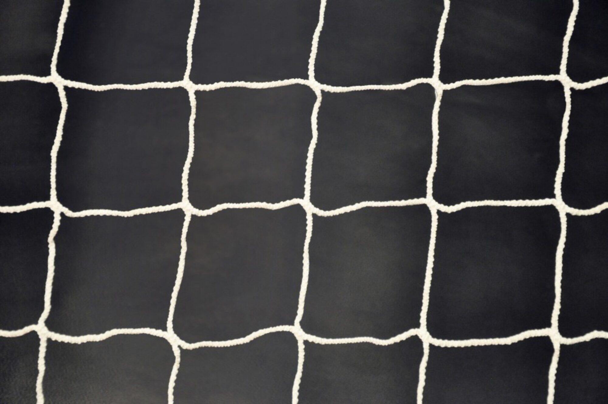 Filet 3mm de but de foot à 11 - Blanc - Pour but 7,32 x 2,44 x 2 x 2 m 5/5