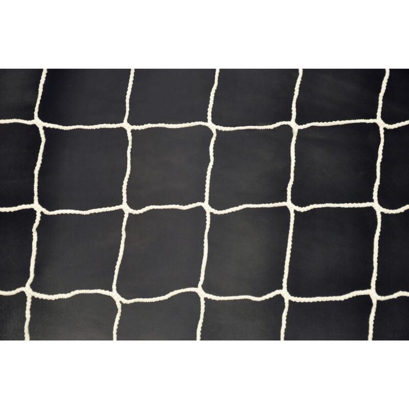 Rede de baliza de futebol de 11 x 3mm - Branco - Para golo 7,32 x 2,44 x 2 x 2 m