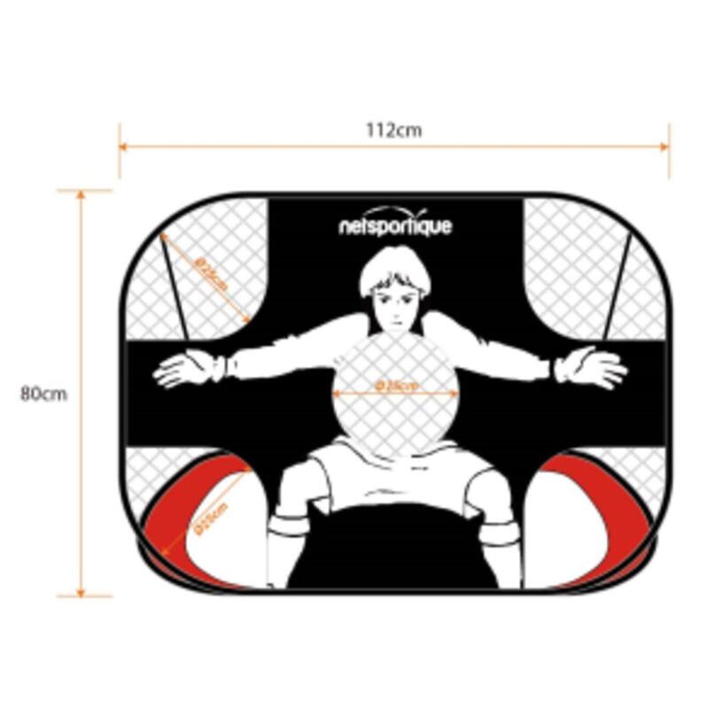 2 in 1 voetbaldoel (110x80cm) - Speel en werk aan je nauwkeurigheid!