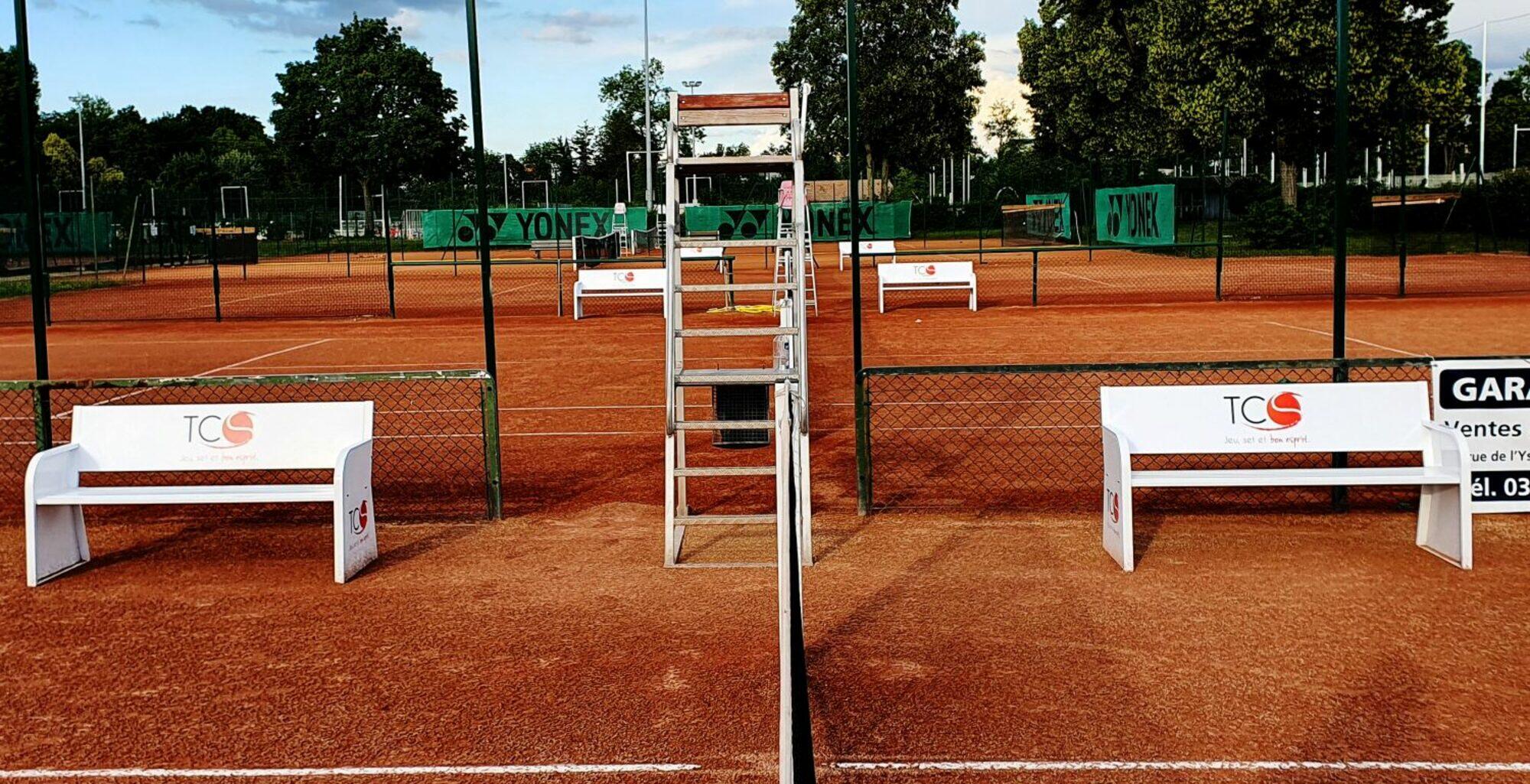 Banc en acier électrozingué blanc 4/5