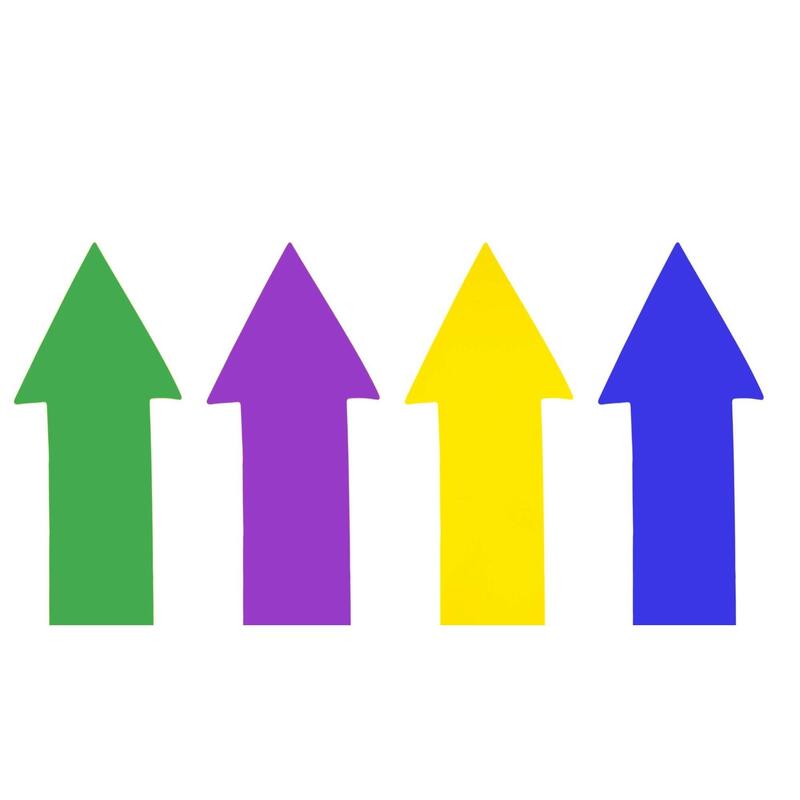 Set di 4 frecce - Gioco di marcatura del pavimento