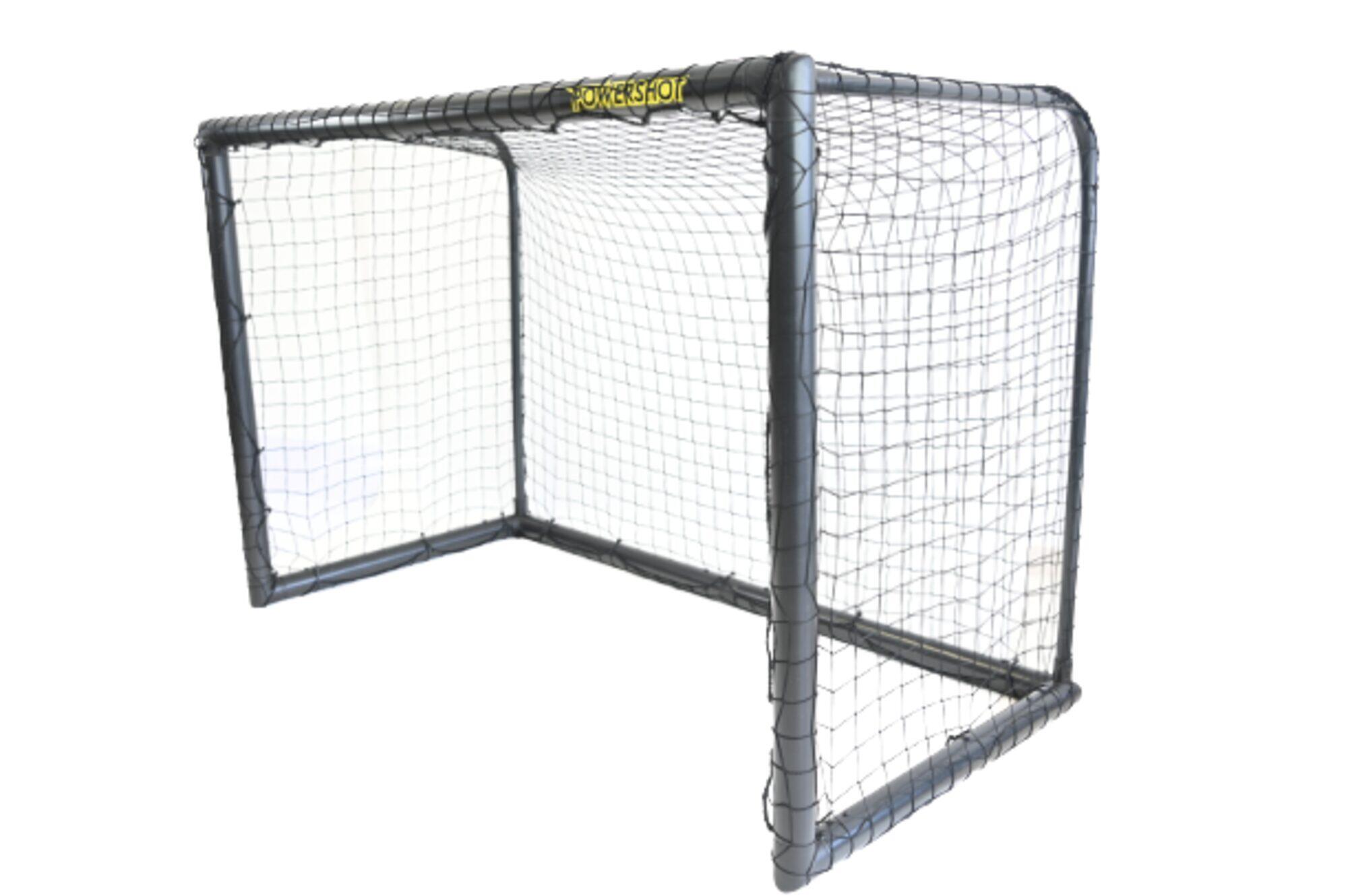 POWER SHOT Voetbaldoel 1,8 x 1,2 m BLACK EDITION + Schietwand + Bal + Tas