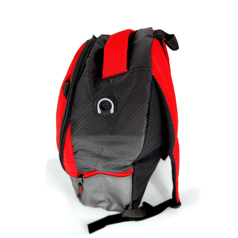 Bolsa de deporte ecológica Pelota - Impermeable - Rojo y negro