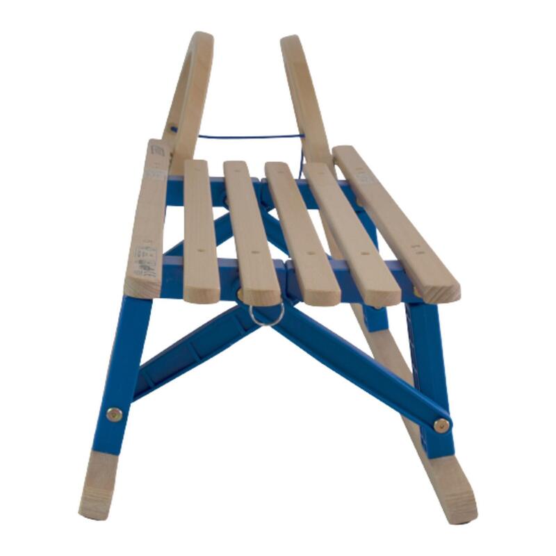 Trineo de caracol de madera plegable con asiento - 110cm