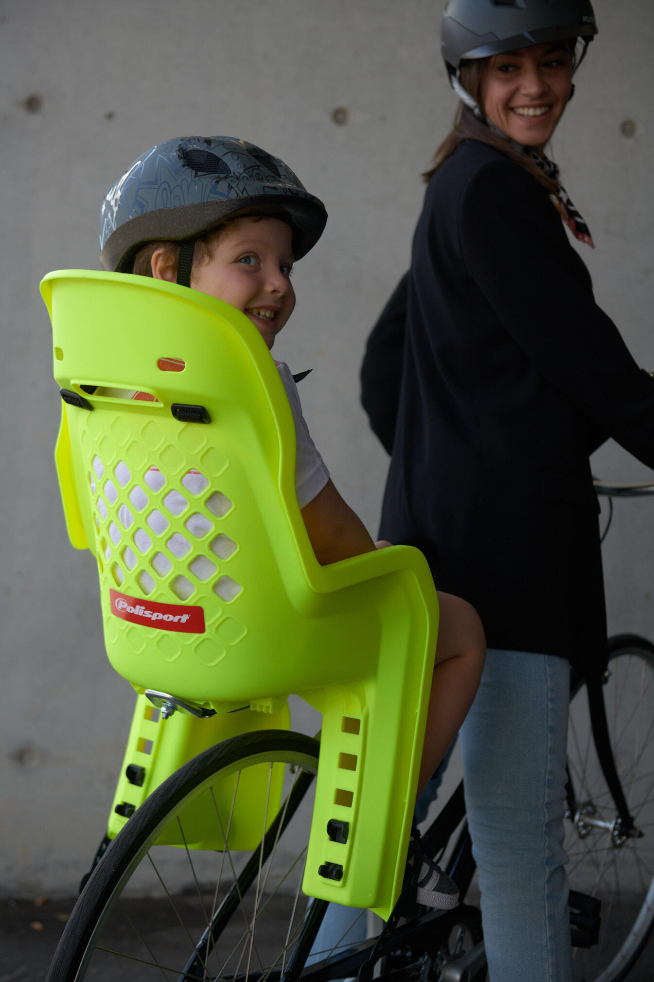 Siège Enfant Vélo Arrière Porta-Bagages JOY Gris Foncé / Gris Foncé 3/3