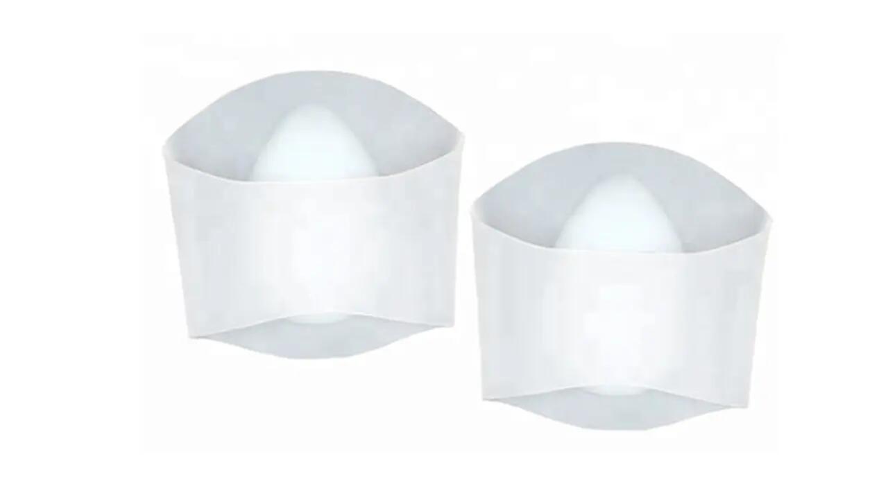 Talonete ortopedice din silicon cu silicon gel, S (34-38) 3/4