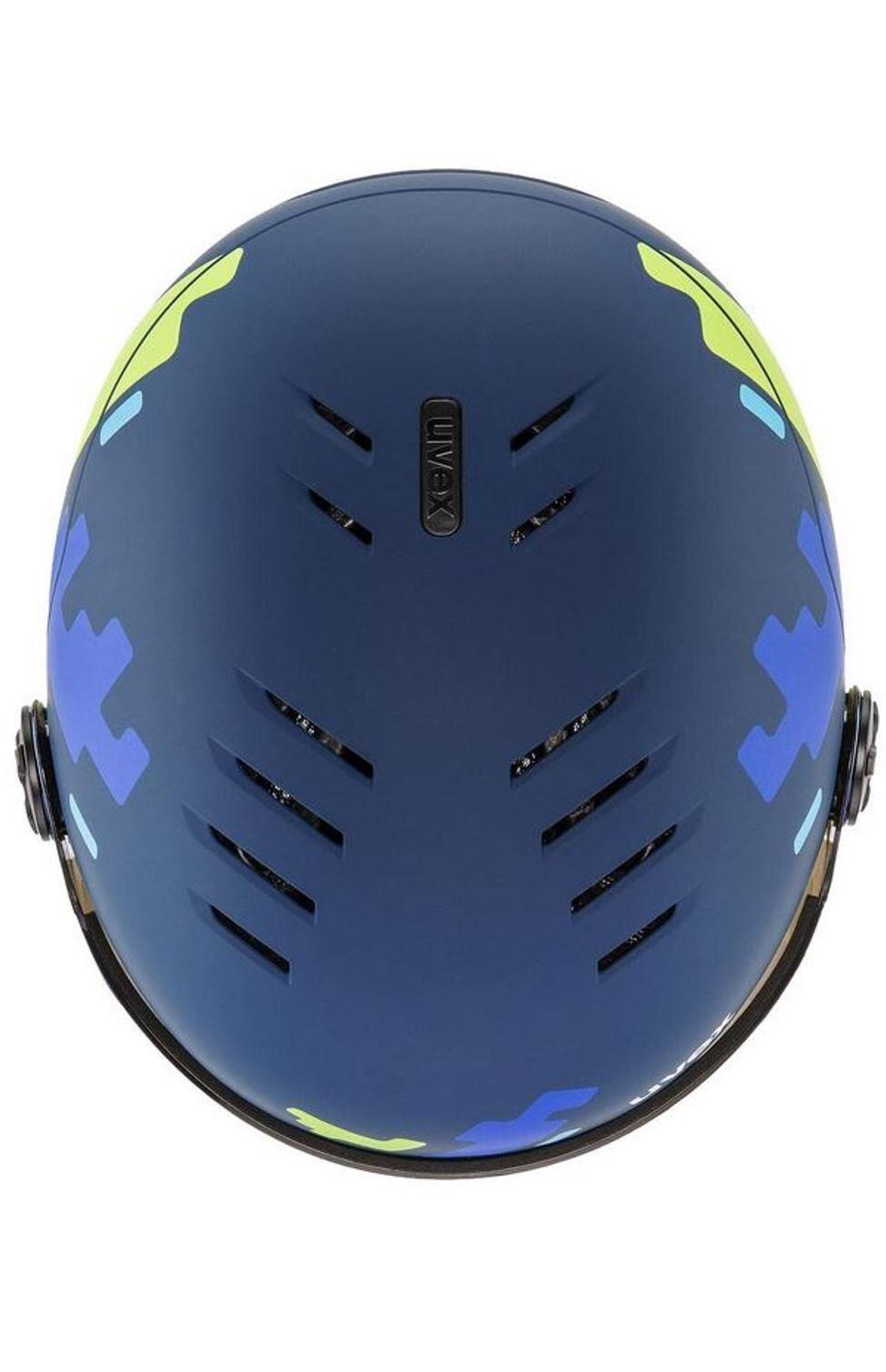 Casque De Ski / Snow Rocket Jr. Vis Blue Puzzle M Garçon 4/5
