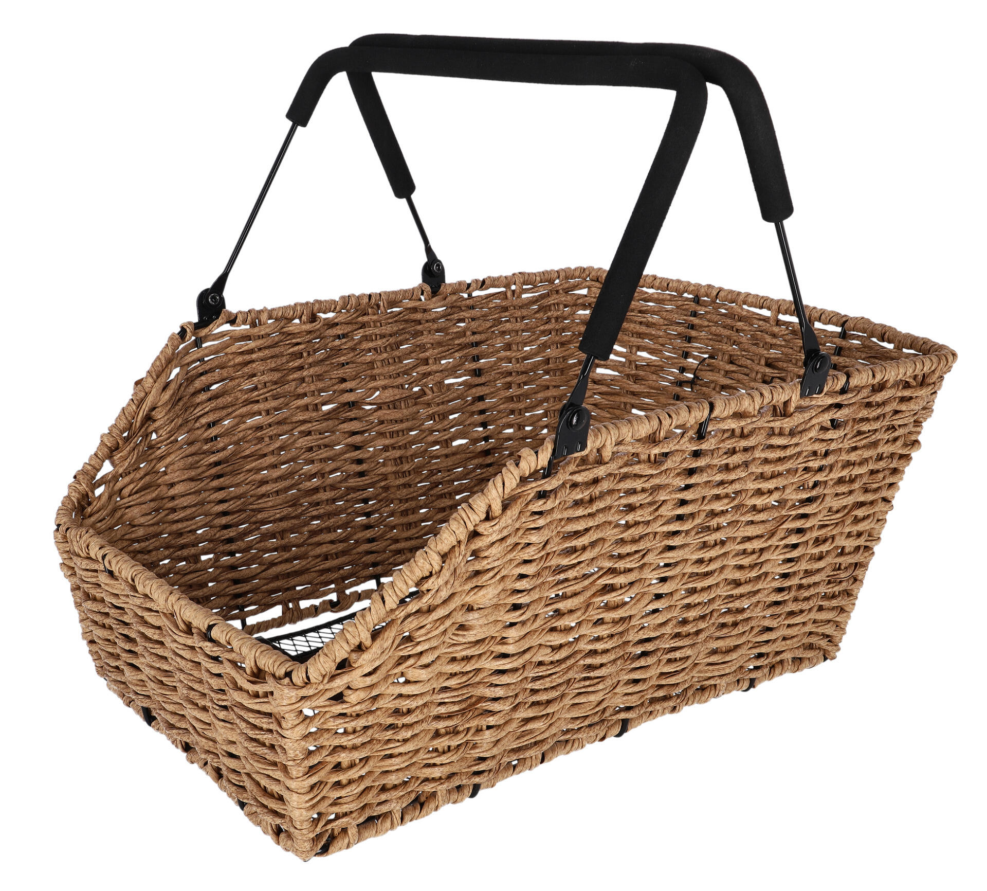 BASIL Cestino posteriore per bicicletta "Cento Rattan Look MIK", seagrass