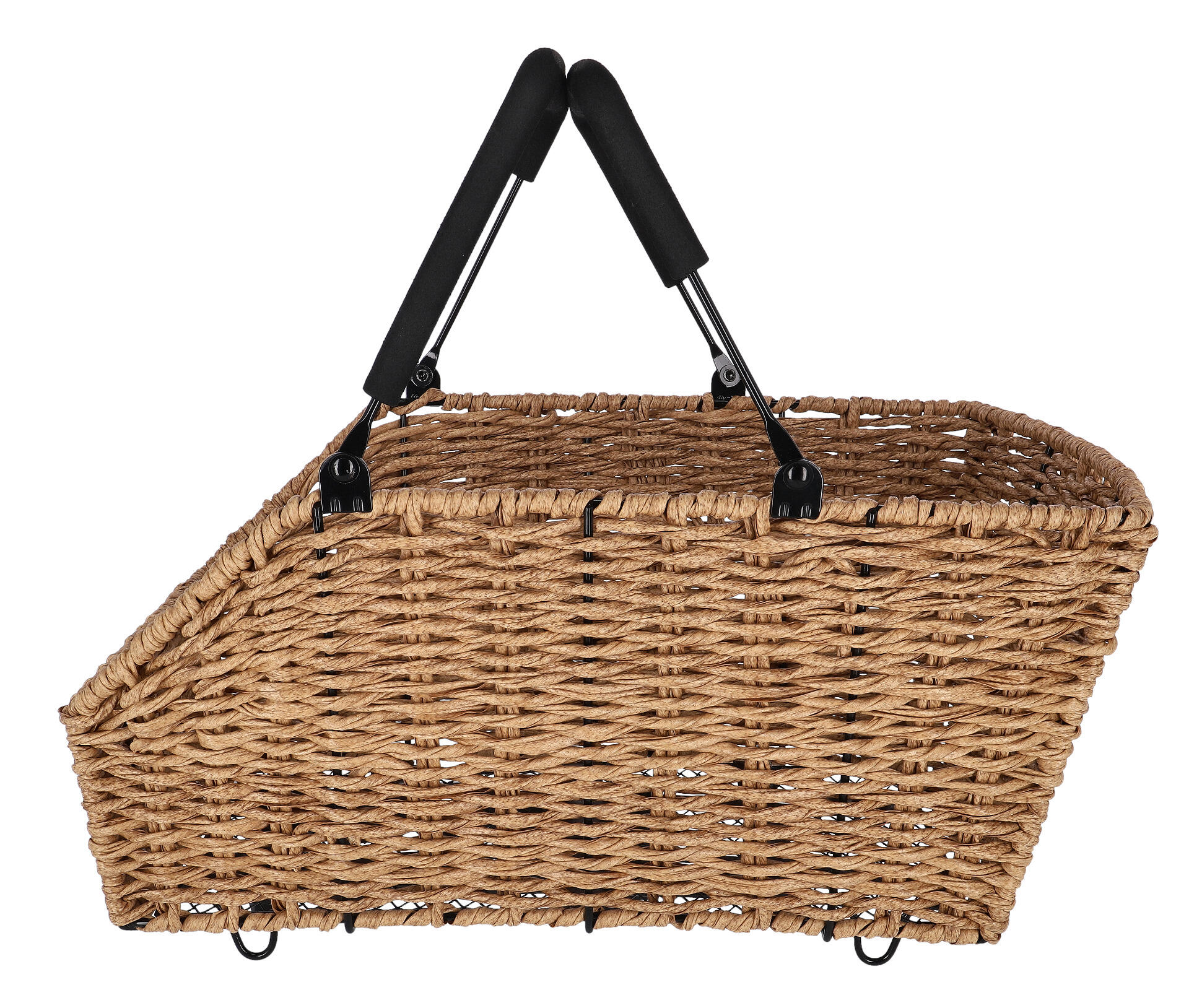 Hinterradkorb "Cento Rattan Look MIK", seagrass 5/5