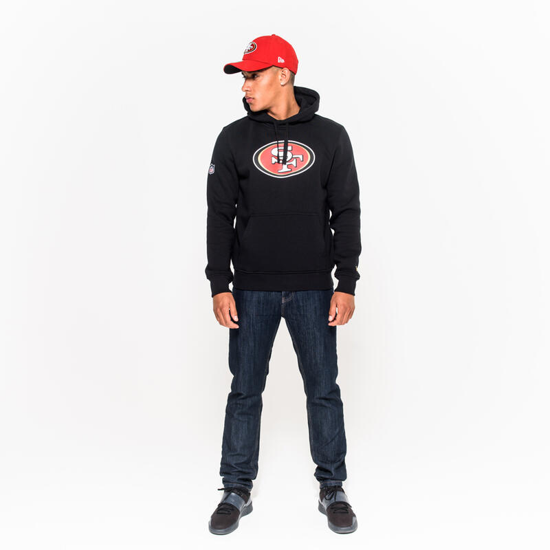 Sweat à capuche New Era avec logo de l'équipe San Francisco 49ers