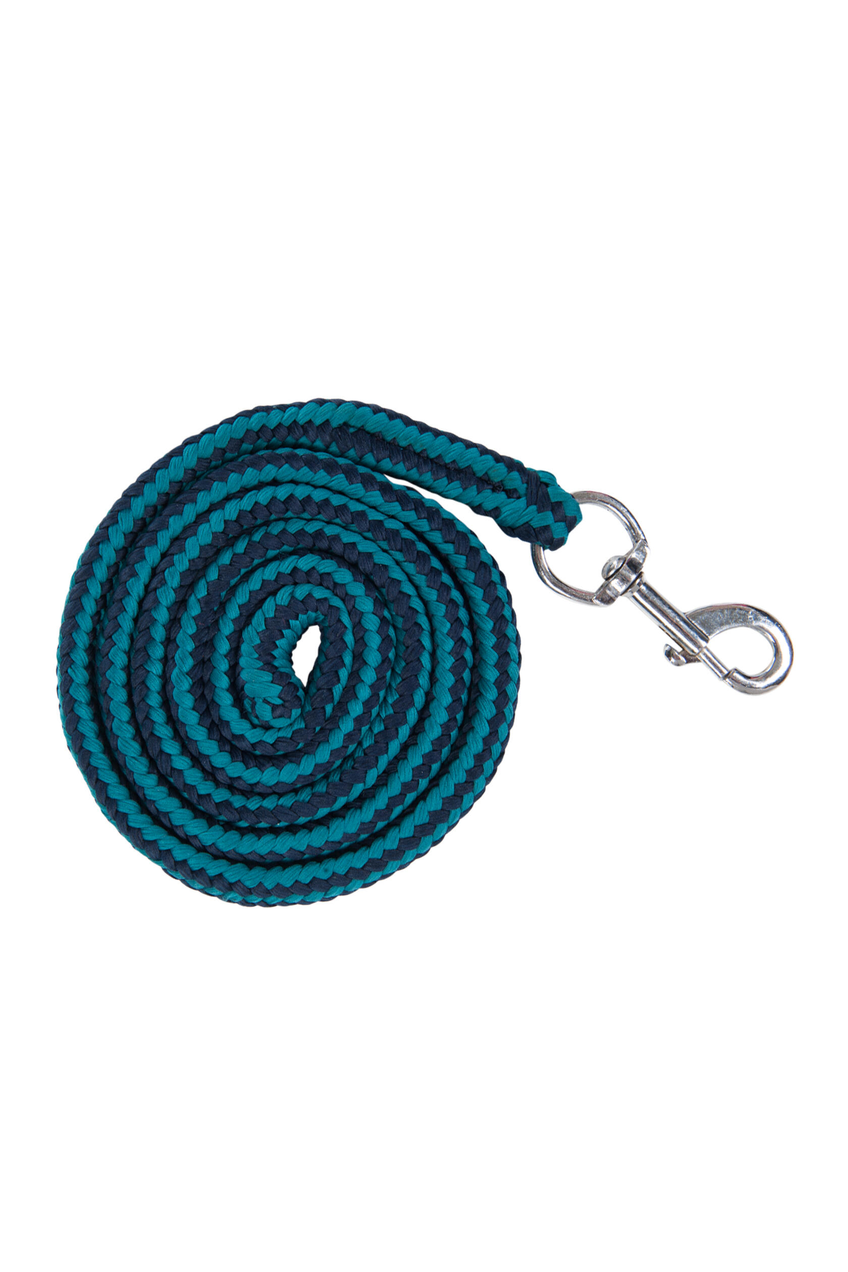 Set de licol mousqueton & franges détachables pétrole/navy 4/7