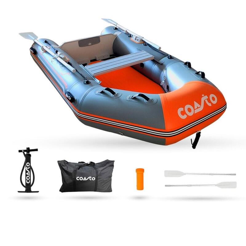 Łódka pneumatyczna DS 270 Dropstitch 270x150cm Szary/Pomarańczowy Max 450kg/6KM