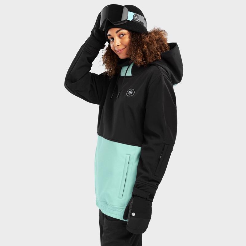 Casaco de snowboard para mulher Desportos de inverno W1-W Crystal SIROKO Preto