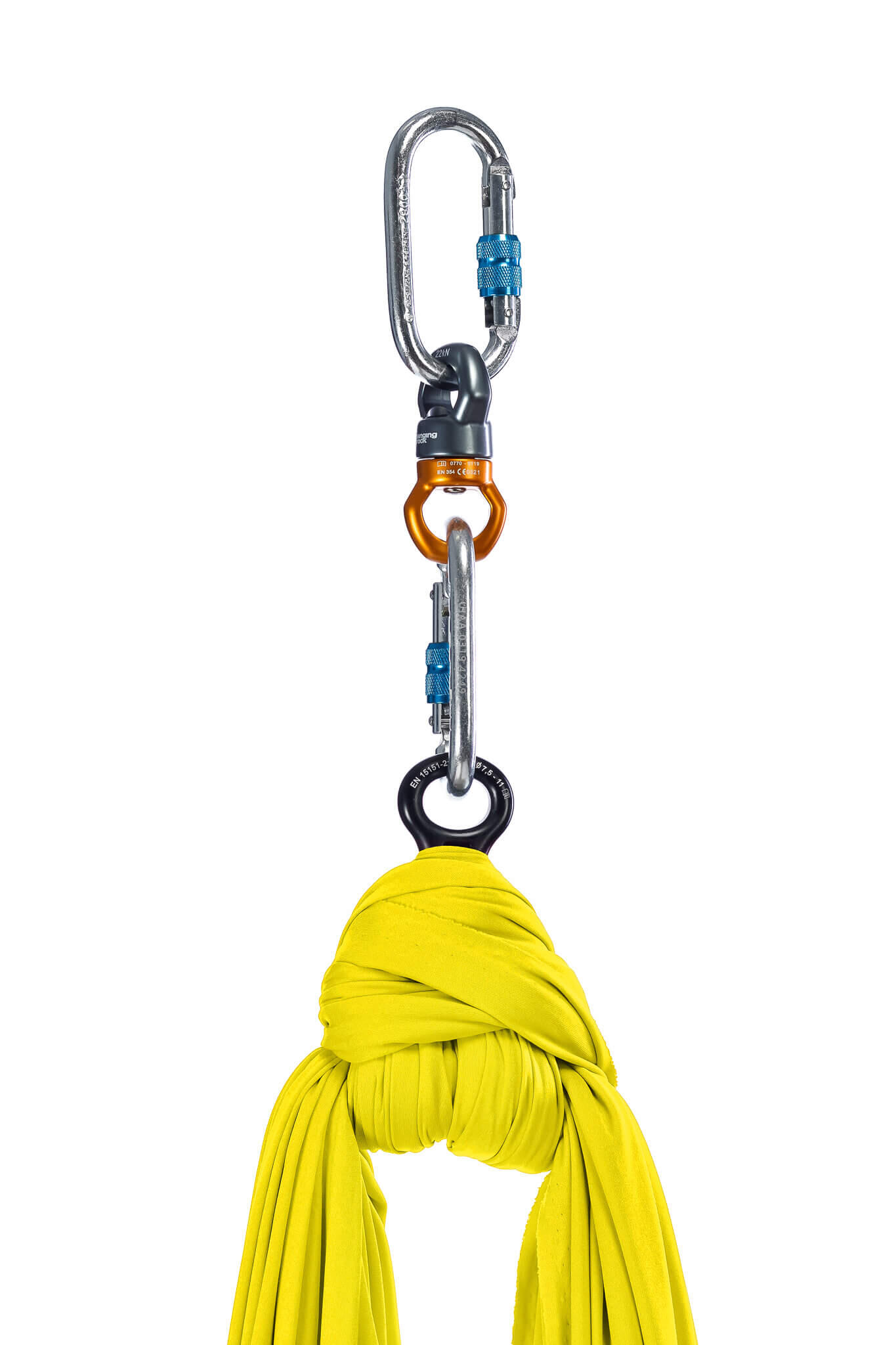 Szarfa akrobatyczna Aerial Silks Taniec w Powietrzu Just z krętlikiem 4/4