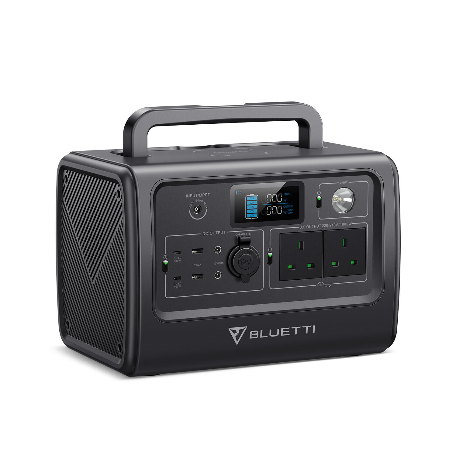 BLUETTI BLUETTI EB70 1000W Portable Solar Generator for Home Backup, Camping