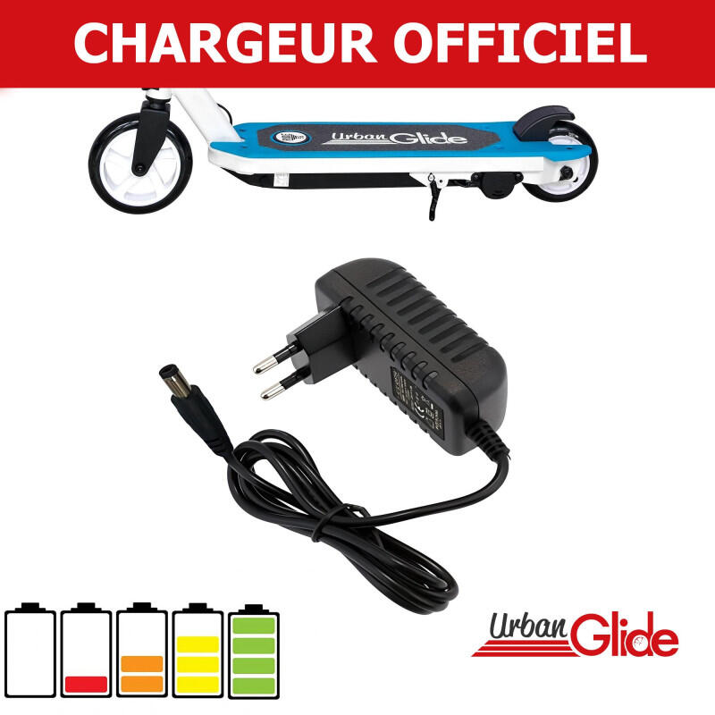 Chargeur 12V 0.6Ah 12V 0.6Ah pour trottinette électrique URBANGLIDE RIDE 55