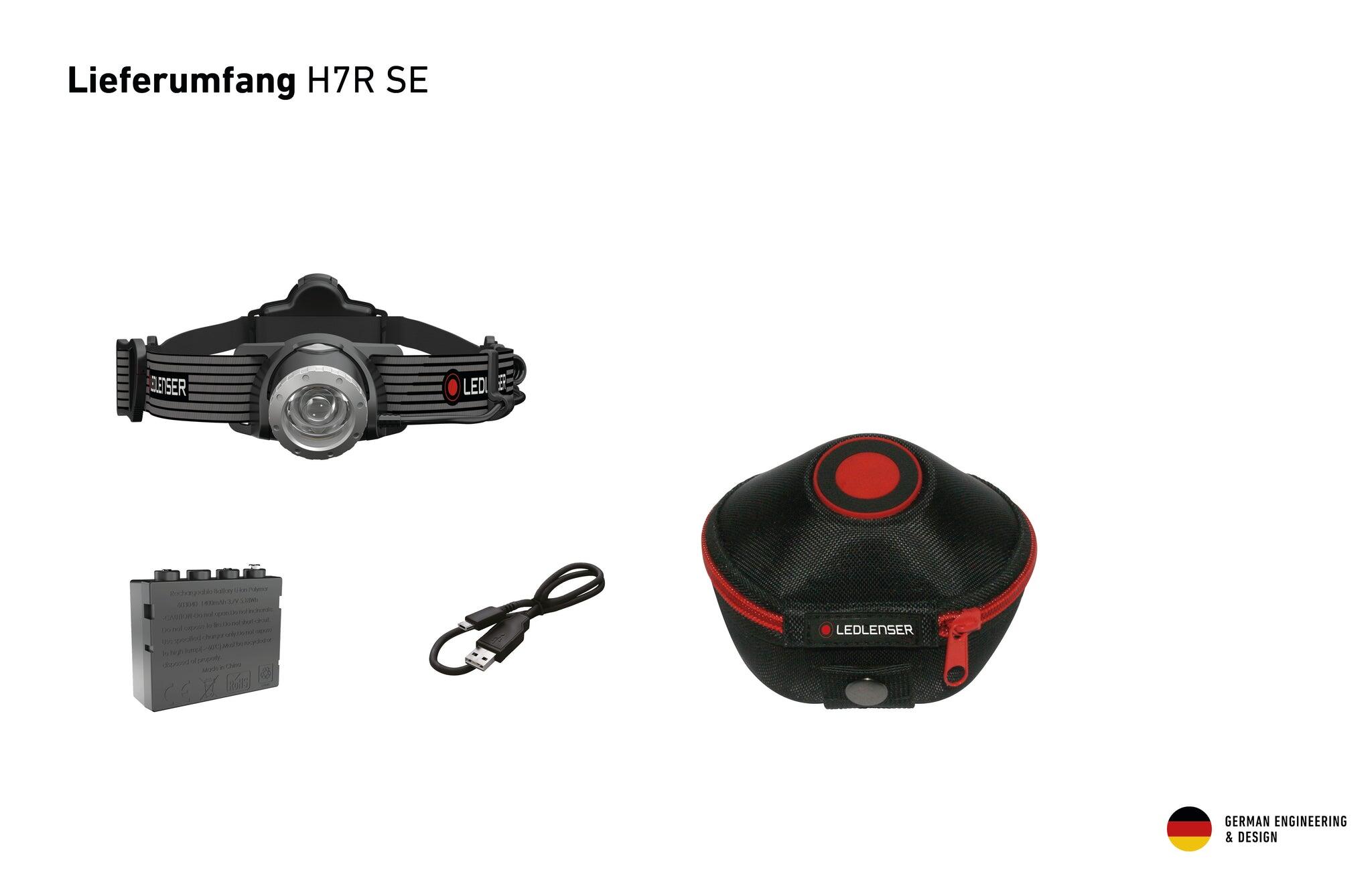 Ledlenser H7R SE Rechargable LED Head Torch 4/4