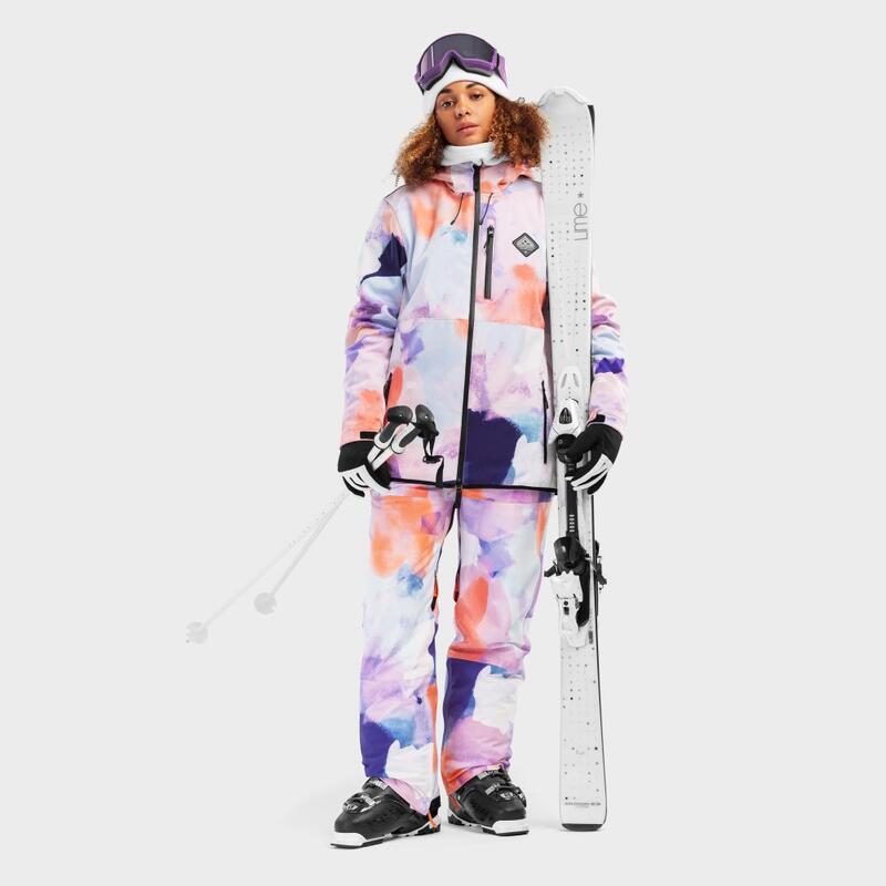 Veste snowboard femme Sports d'hiver W2-W Chréa Multicouleur